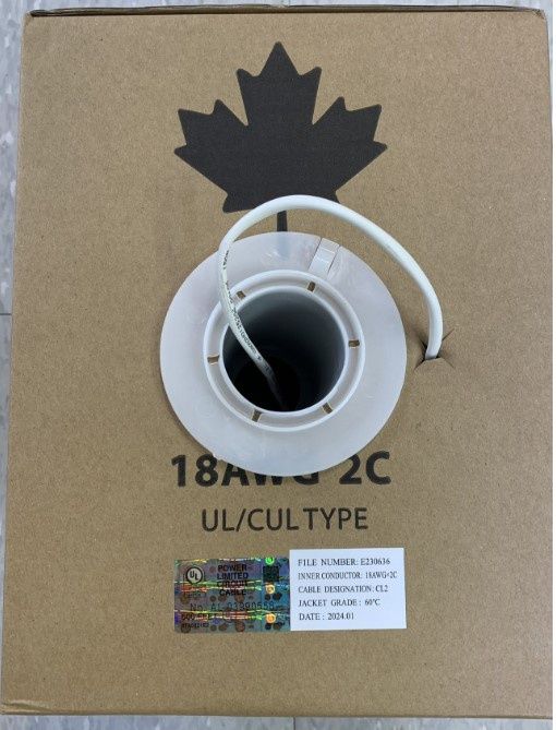 WIRE 18/2 500F FT4 WIRE 18/2 500F FT4