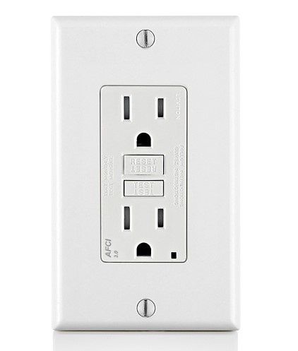 LT- 15A TR AFCI OUTLET WITH LED INDICATOR LIGHT AFTR1-W