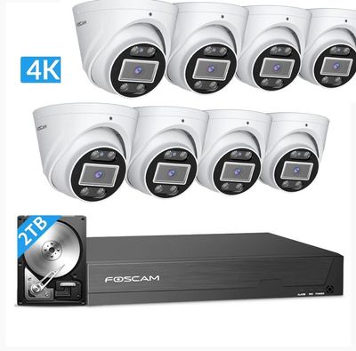 FOSCAM FNA108E+T8EP 8C 4K*8 2TB SET