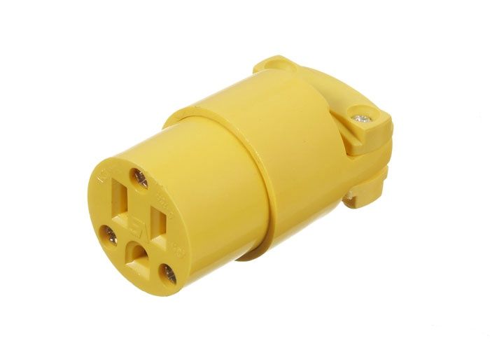 VISTA 15A/125V CONNECTOR-YELLOW 3-WIRE