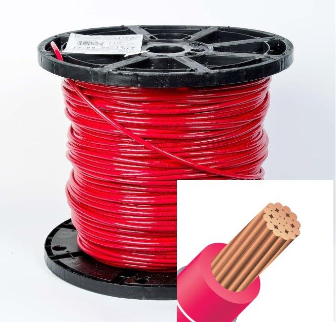 WIRE T90 #12 STR 300M - RED