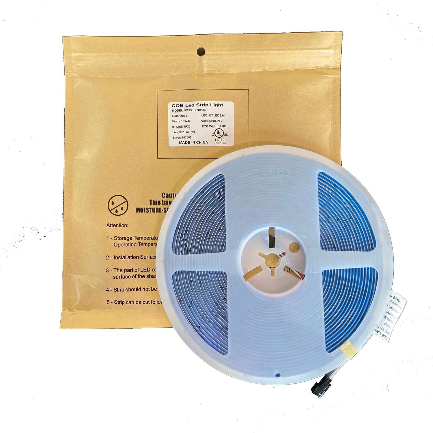 COB RUNNING STRIP 24V 16W/M RGB 10M