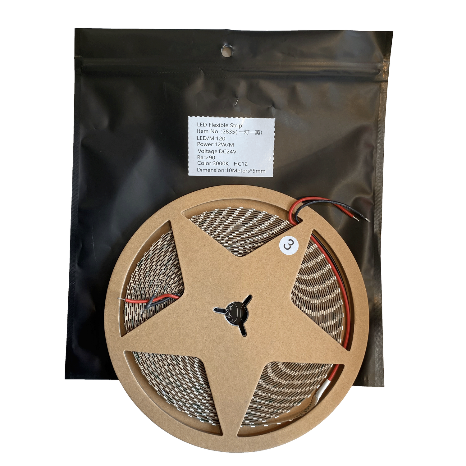 XILI 2835-24V-5MM-12W/M 3000K 10M