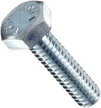 HEX HEAD BOLT 3/8-16X1" PLATED STEEL GRADE 2, ZINC PLATED ,100PCS/CASE