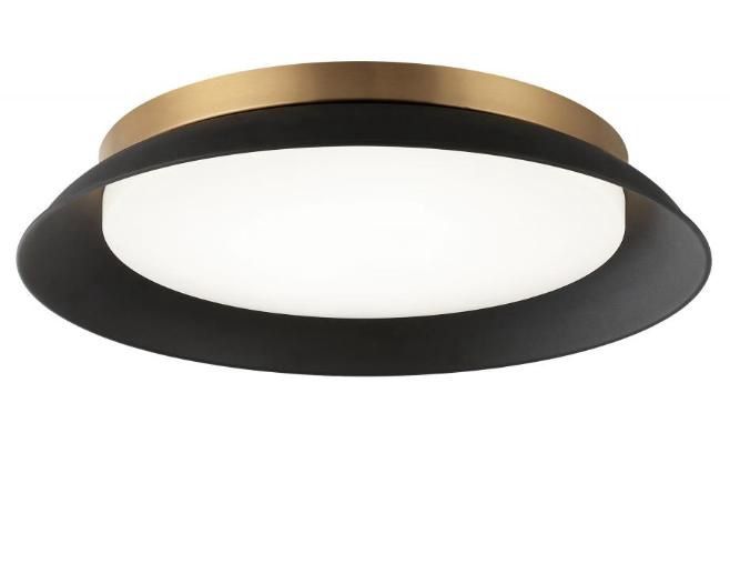 LED FLUSH MOUNT CEILING LIGHT 30W 3CCT BLACK+GOLD LED FLUSH MOUNT CEILING LIGHT 30W 3CCT BLACK+GOLD