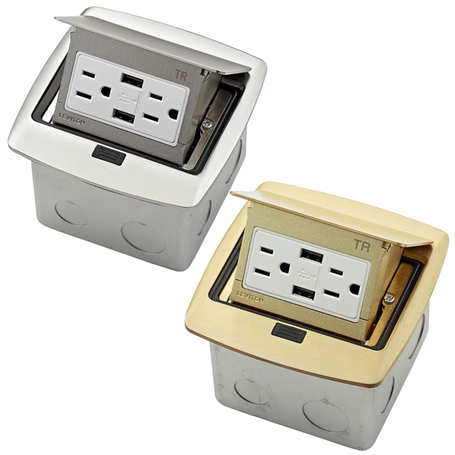 LT- POP-UP FLOOD BOX USB DUPLEX RECEPTACLE