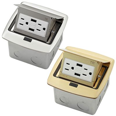 LT- POP-UP FLOOD BOX USB DUPLEX RECEPTACLE