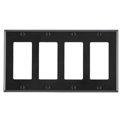 LT-4 GANG DECORA PLATE-BLK