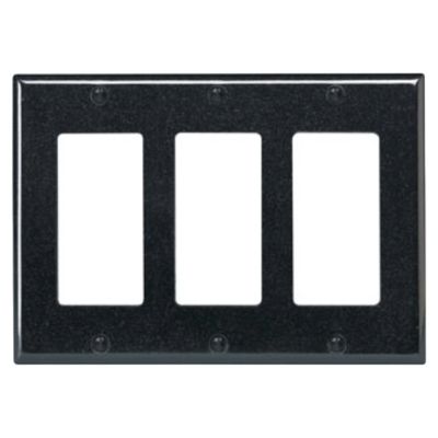 LT-3 GANG DECORA PLATE-BLK