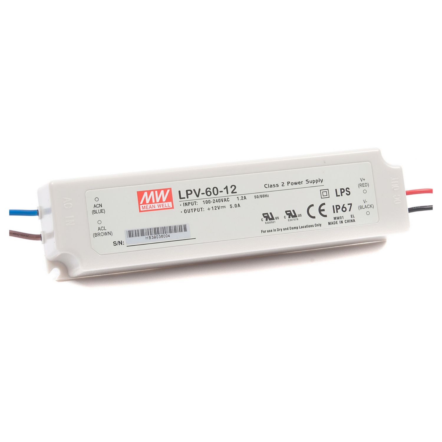 MW DRIVER LPV-60-12