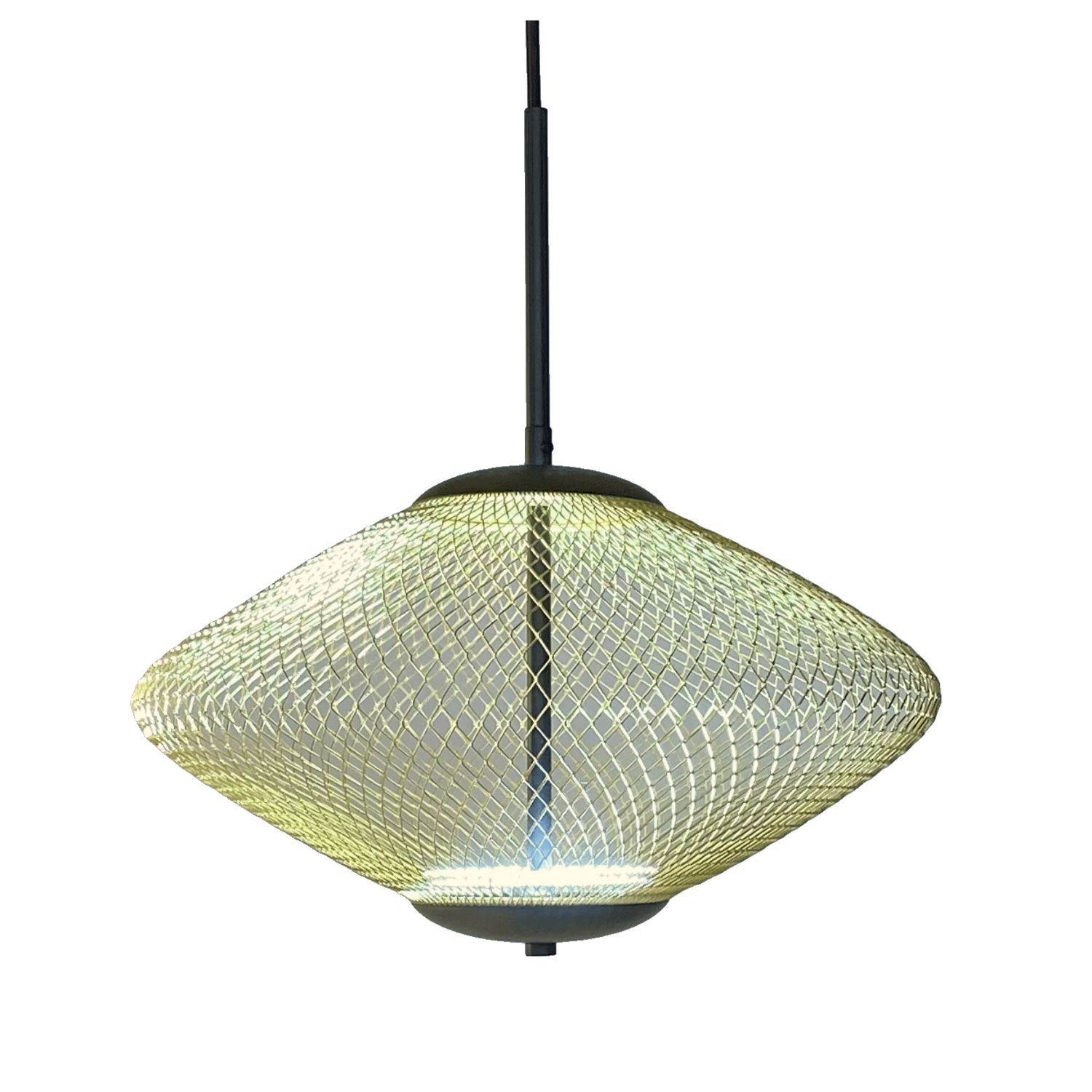 PENDANT LIGHT ROUND GOLD MESH BL09