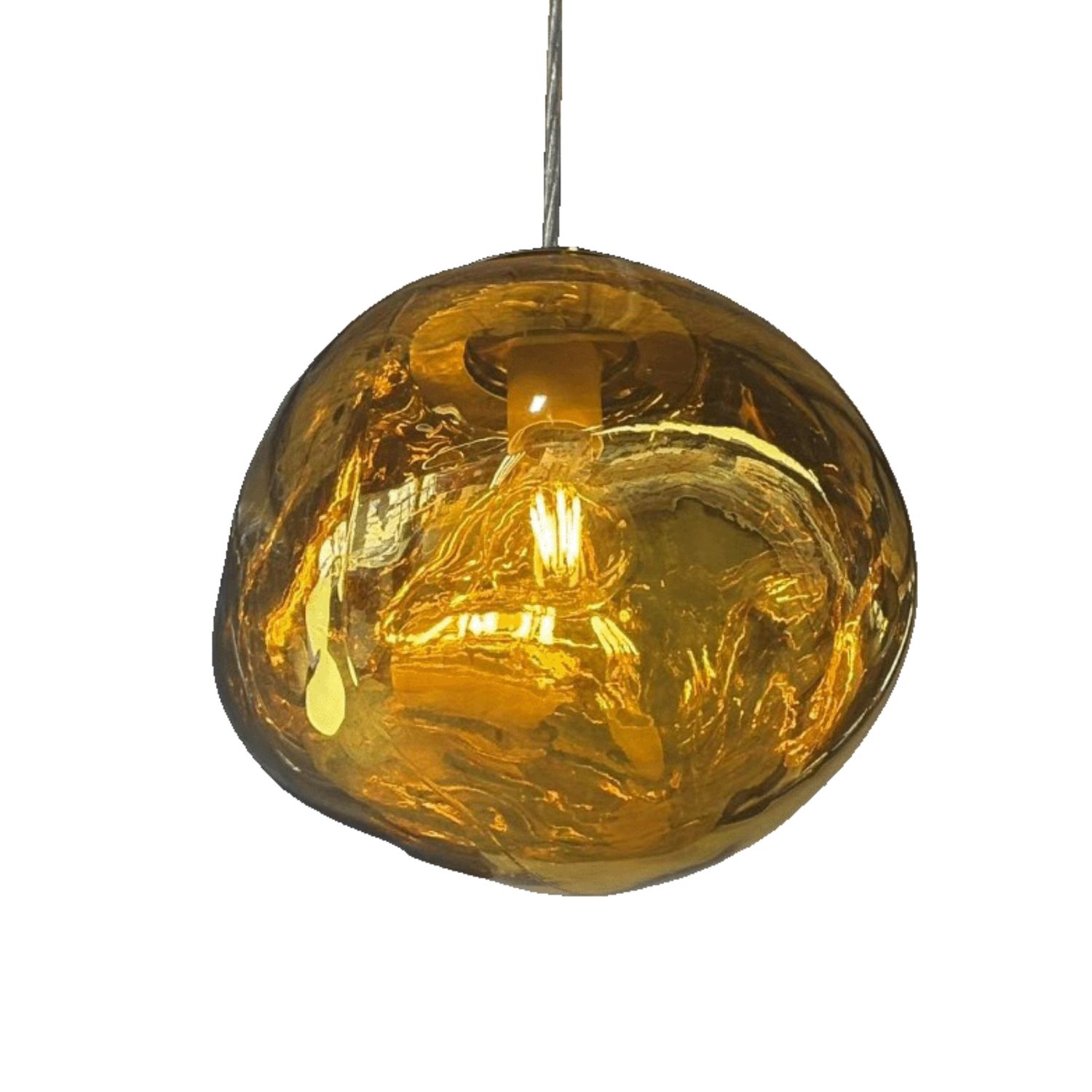 MODERN LAVA PENDANT LAMP 8" BL05 -GOLD