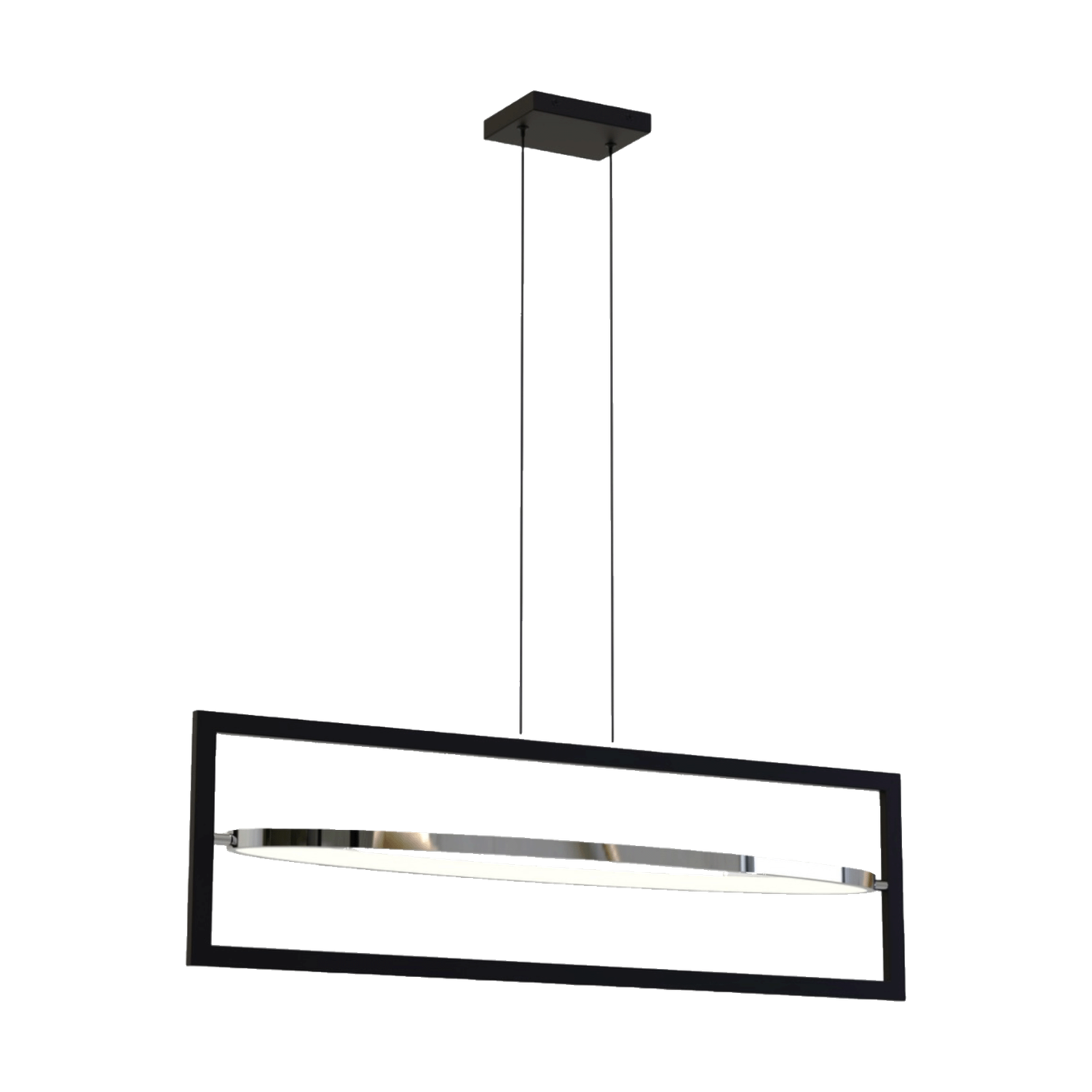 CHANDELIER BLC RECTANGLE 24W CCT