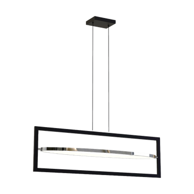 CHANDELIER BLC RECTANGLE 24W CCT