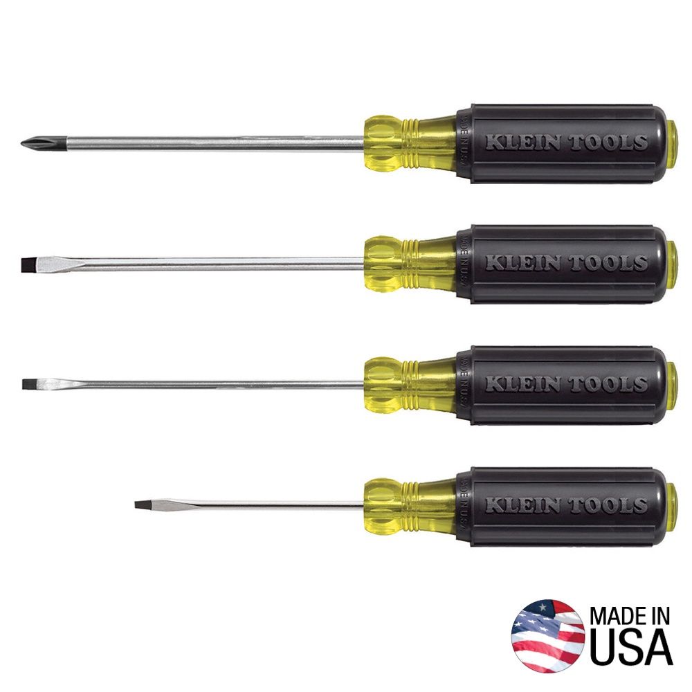 KLEIN 4PC MINI CUSHION GRIP SCREWDRIVER SET 85484