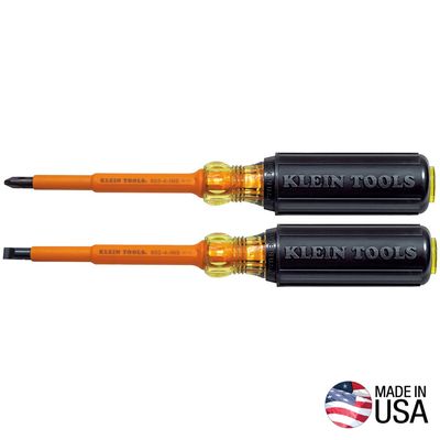 2-PC INSULATED SCREWDRIVER SET 4" 2 WEEK LEAD TIME