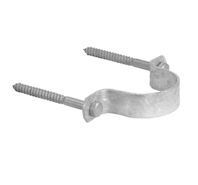 PIPE STRAP FOR MAST WITH LAG SCREWS