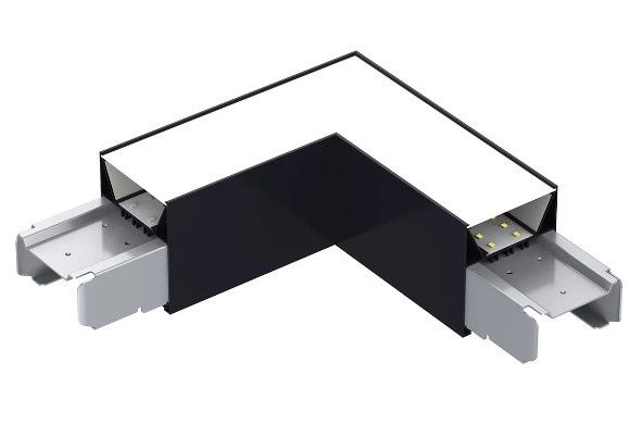 LINEAR LIGHT UP&DOWN L-SHAPE CONNECTOR -BLK