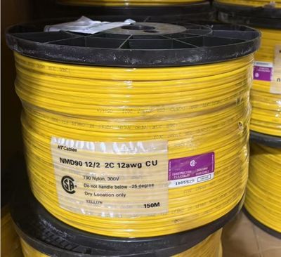 WIRE 12/2 150M-YELLOW