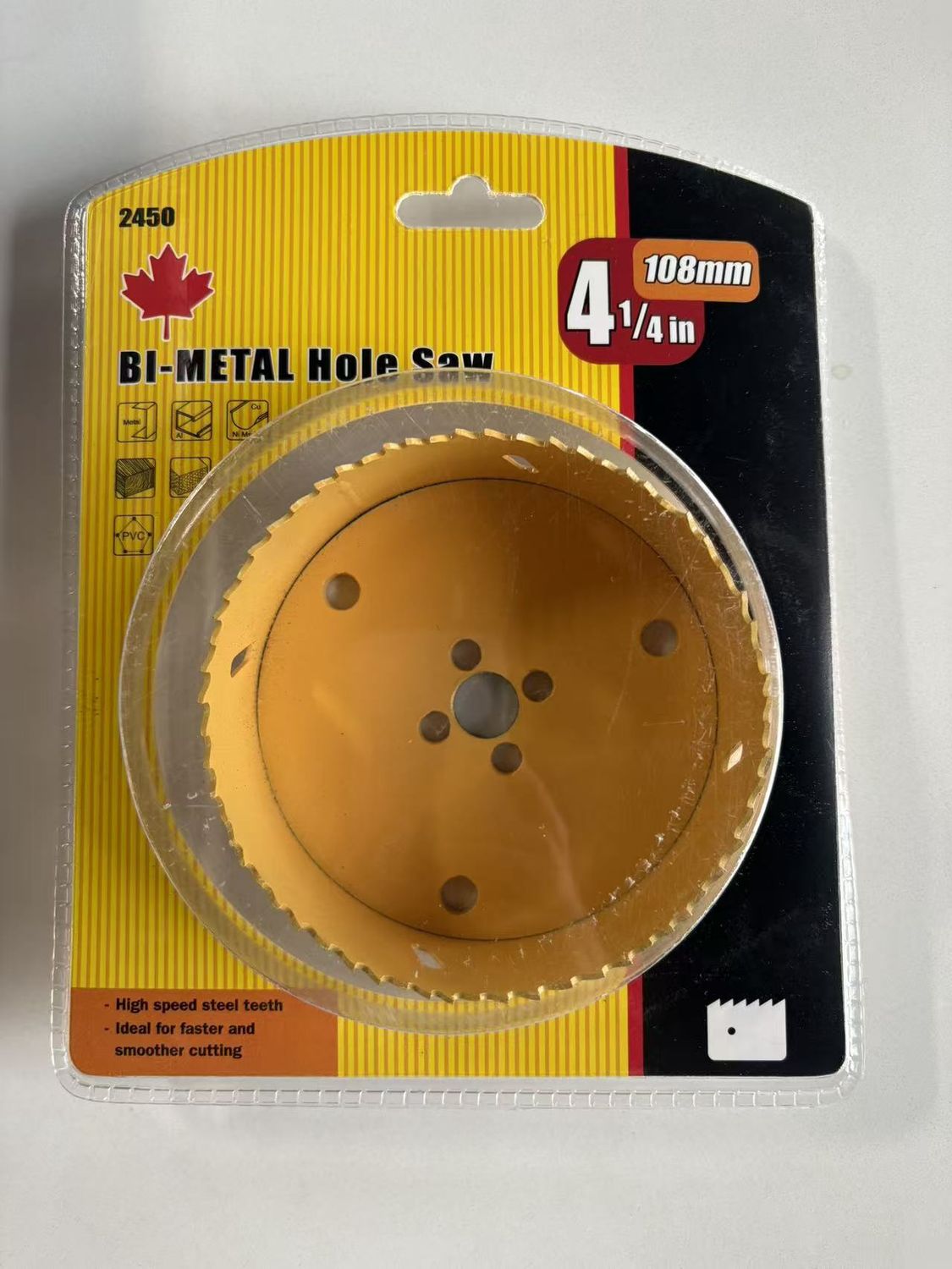 BI-METAL HOLE SAW 4 1/4" -108MM
