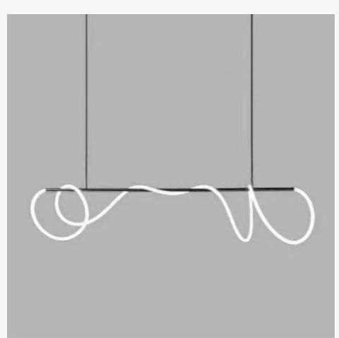 SERPENTINE GLOW BLACK CHANDELIER
