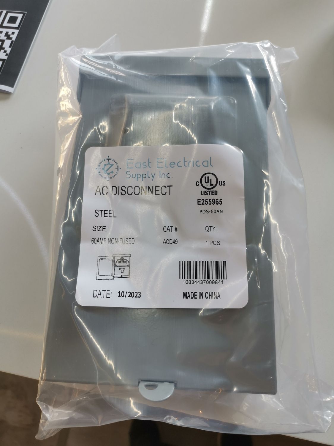 A/C DISCONNECT PULLOUT 60A