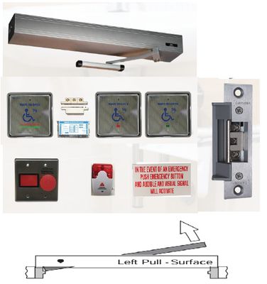 WASHROOM LH PULL CLR 41" KIT