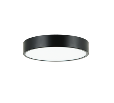 CEILING LIGHT 24W 3CCT CIRCULAR D11" X H2" BLACK 25220-X01A-BK