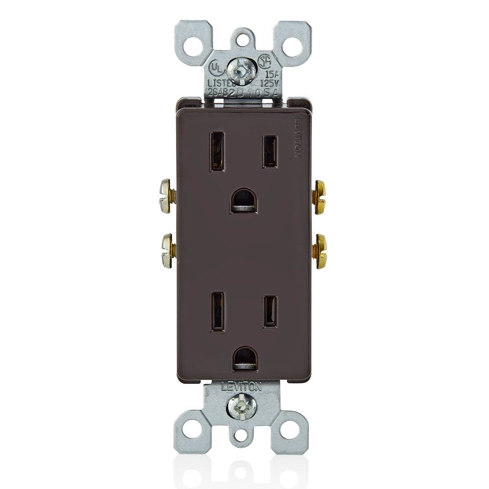 LT- 15A DECORA RECEPTACLE, BROWN [ 5325 ]