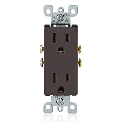LT- 15A DECORA RECEPTACLE, BROWN [ 5325 ]