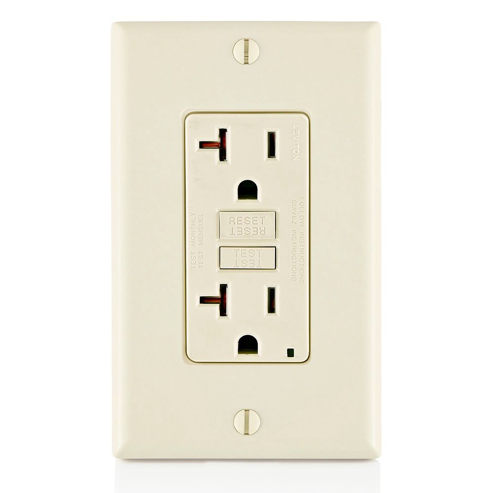 LT- 20A TAMPER-RESISTANT GFCI, LIGHT ALMOND [ GFTR2-T ]