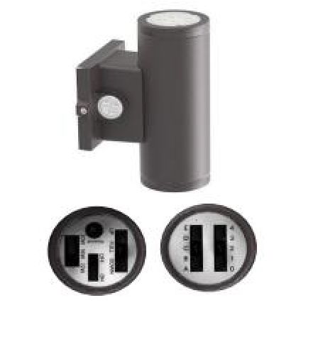 4 IN WALL SCONCE 20W/16W/12W 120-347V 3CCT UP DOWN BLACK 4 IN WALL SCONCE 20W/16W/12W 120-347V 3CCT UP DOWN BLACK