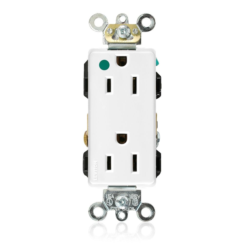LT- 15A 125V DECORA PLUS HOSPITAL GRADE DUPLEX RECEPTACLE 16262-HGW