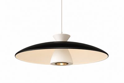 FUTURISTIC UFO-INSPIRED PENDANT LIGHT 450 BLACK B95-1D