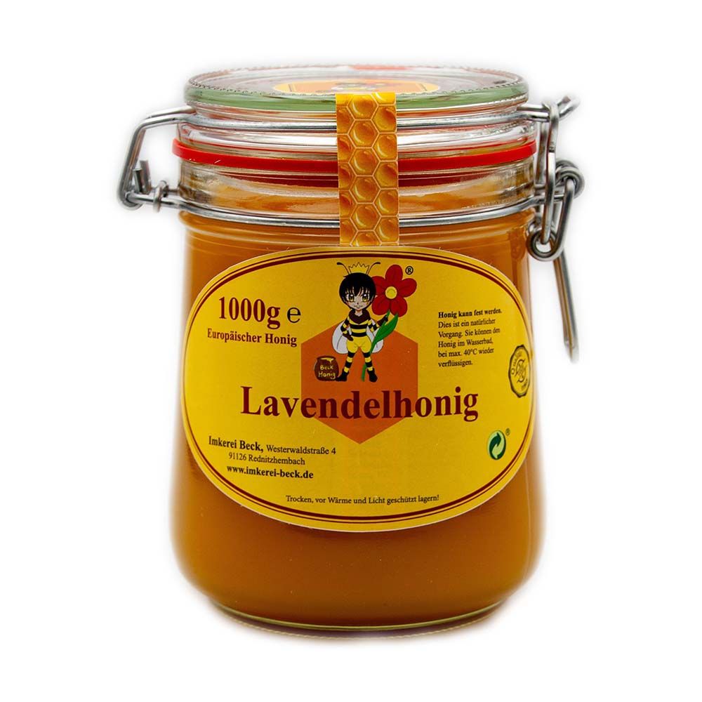 Lavendelhonig – Duftend, floral &amp; mediterran, Füllmenge: 1000g