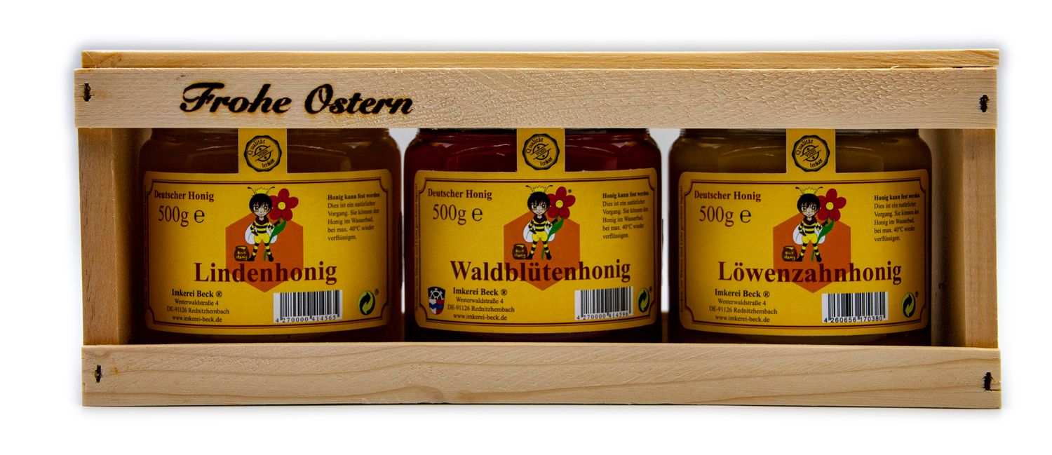 Geschenkset „Frohe Ostern“ (3er-Set)