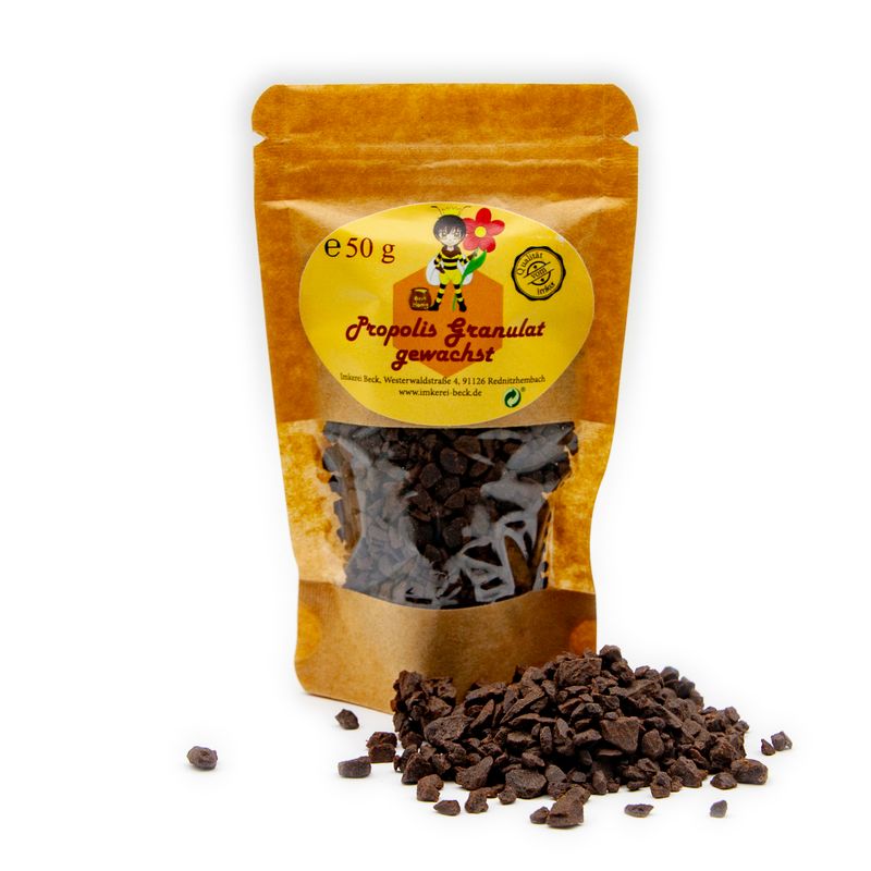 Propolis-Granulat, gewachst – mittelfein &amp; rieselfähig