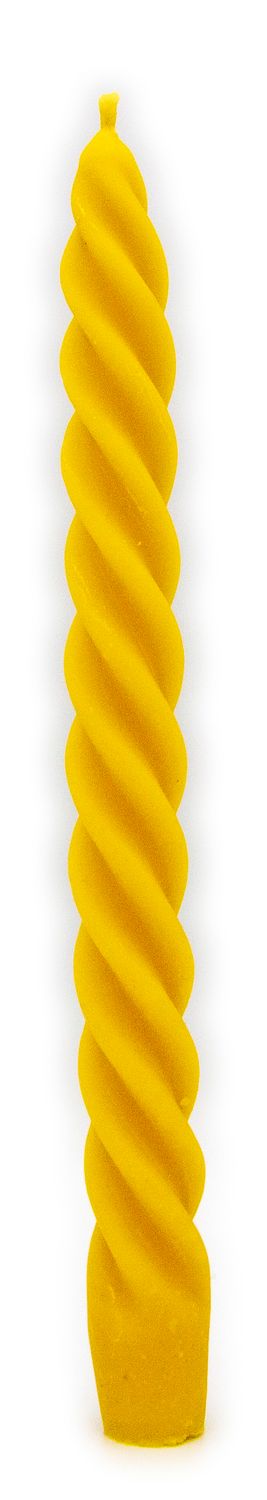 Bienenwachskerze gedreht 235 x 20 mm – Schlank, elegant &amp; vielseitig