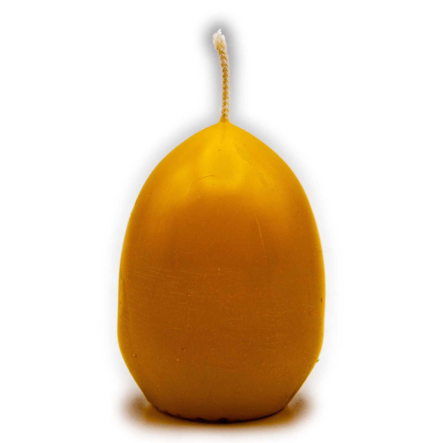 Bienenwachskerze Ei 55 x 40 mm – Kleiner Lichtblick aus reinem Bienenwachs