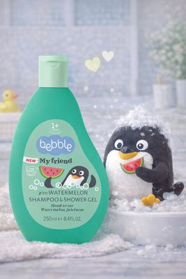 🍉 Fris &amp; Fun – 2-in-1 Watermeloen Shampoo &amp; Douchegel - 250 ml