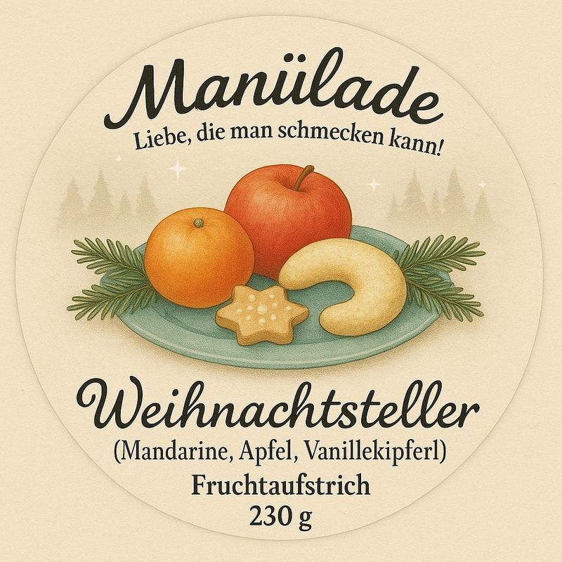 Manü's Weihnachtsteller