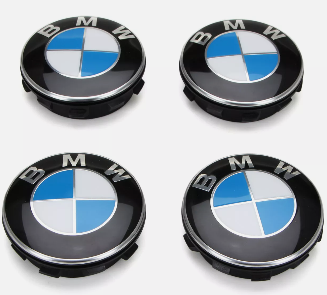 4 Stück Original BMW Radnabenabdeckung 55 mm