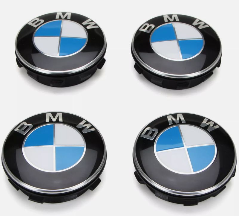 4 Stück Original BMW Radnabenabdeckung 55 mm