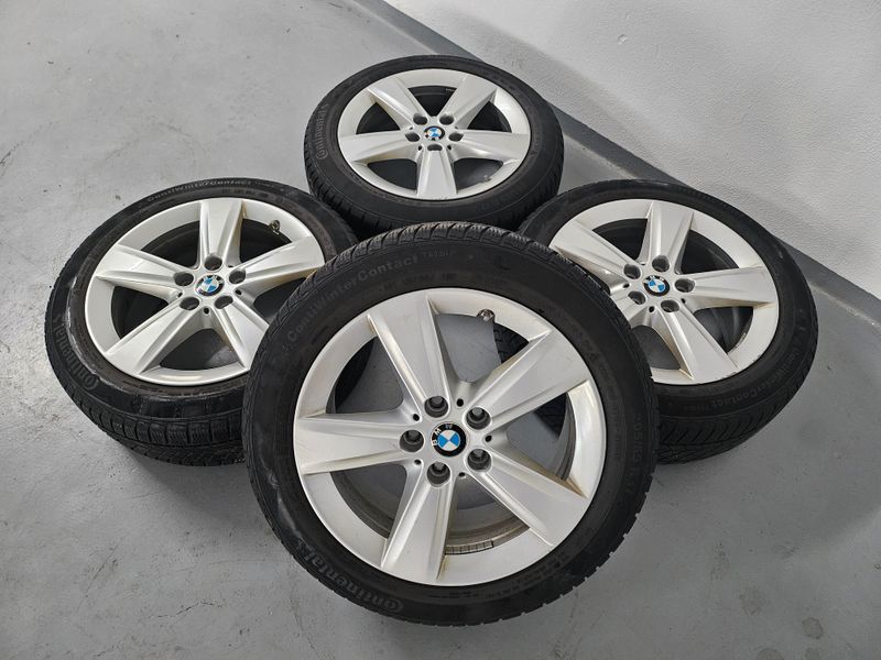 Original BMW Winterkompletträder Winterreifen Alufelgen für 2er F45 F46 17 Zoll Sternspeiche 478 gebraucht