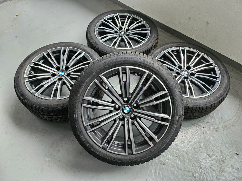 BMW Winterkompletträder Winterreifen Alufelgen für 3er G20 G21 4er G22 G23 18 Zoll M Doppelspeiche 790