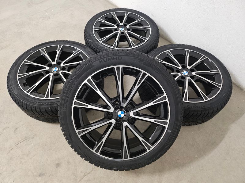 Winterkompletträder Winterreifen Alufelgen für BMW 3er G20 G21 4er G22 G23 18 Zoll schwarz frontpoliert ECE Freigabe