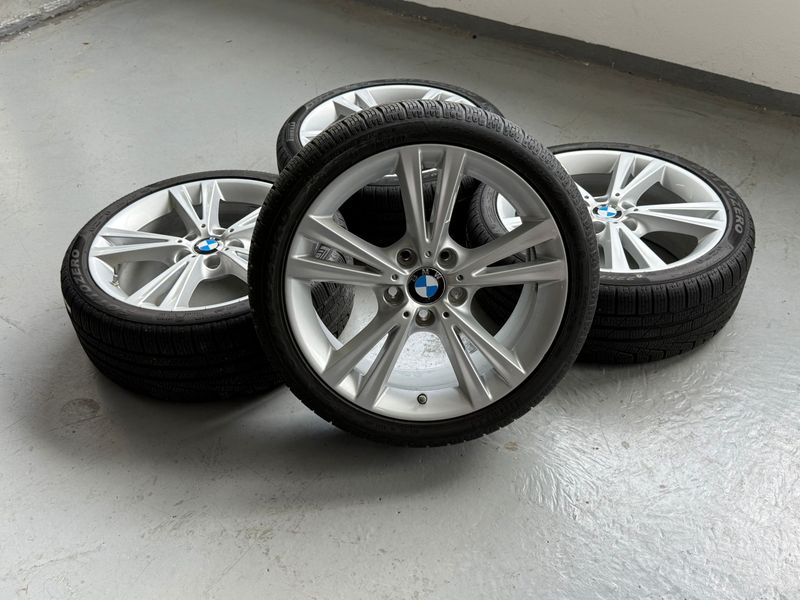 BMW Winterkompletträder für 1er F20 F21 2er F22 F23 18 Zoll Doppelspeiche 385