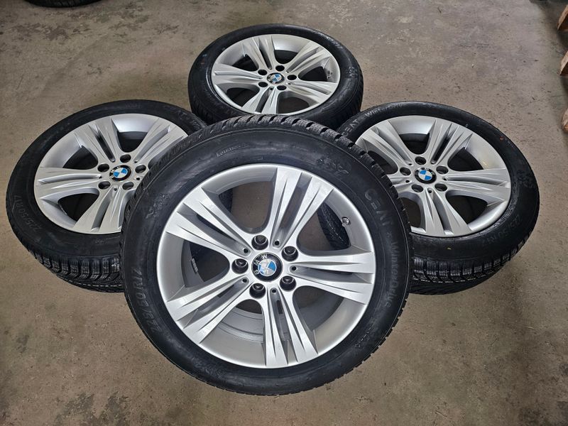 Original BMW Winterkompletträder Winterreifen Alufelgen für 3er F30 F31 4er F32 F33 F36 17 Zoll Doppelspeiche 392