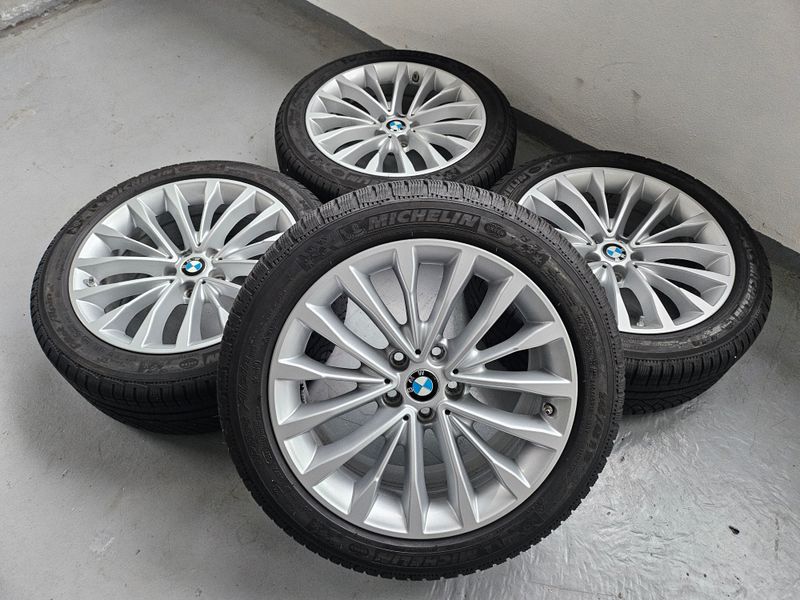 Original BMW Winterkompletträder Winterreifen fabrikneu Alufelgen gebraucht für 5er G30 G31 18 Zoll W Speiche 632