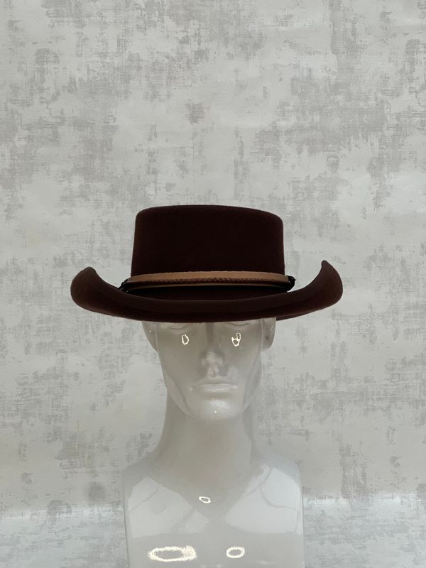 Hand made Porkpie hat size 56